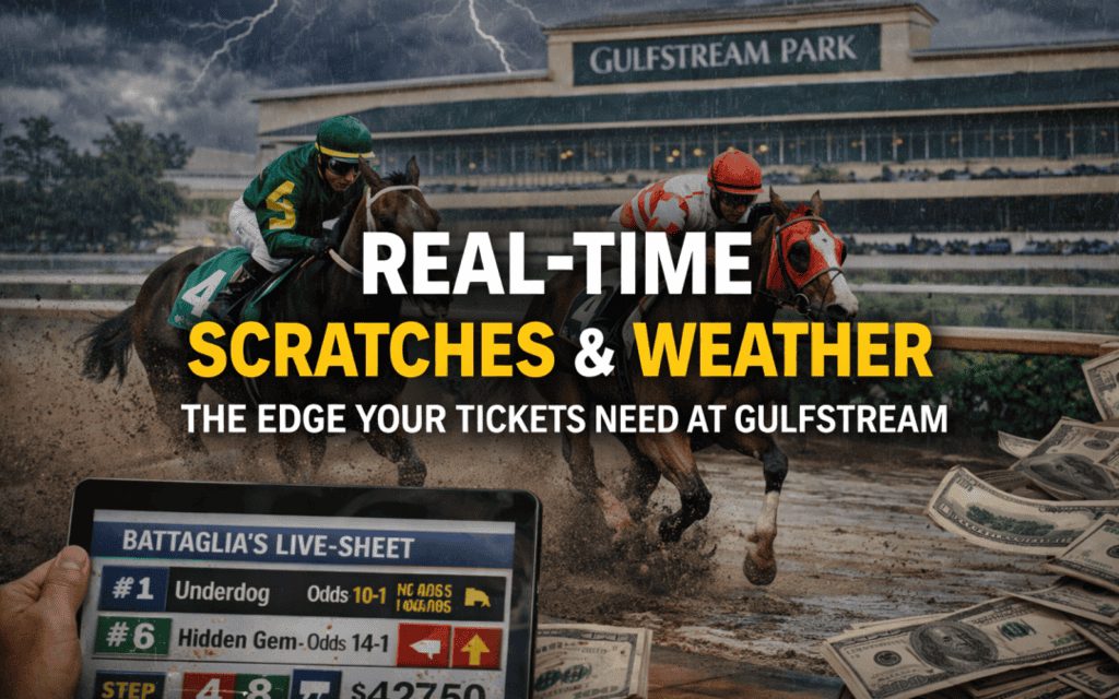 Real-Time Scratches and Weather: The Edge Your Tickets Need at Gulfstream